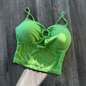 Zara Lime Green Knit Top from Italy 💚